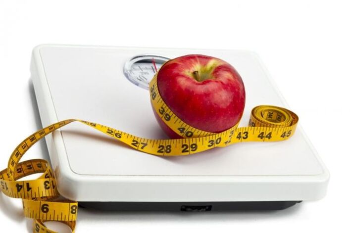 التفاح لانقاص الوزن مع اتباع نظام غذائي البروتين